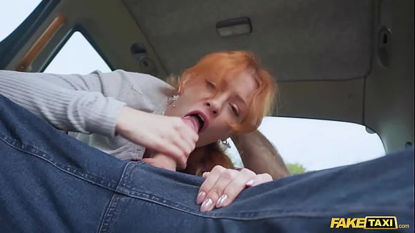 Fake Taxi - Petite redhead squirting on big dick German babe public flashing and hard fast fuck