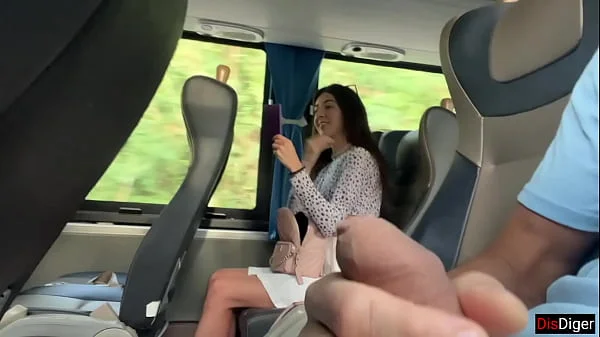 Public Dick Flash - I Pull Out Dick in Bus Full Of People And Stranger Makes Me Cum With Her Hand