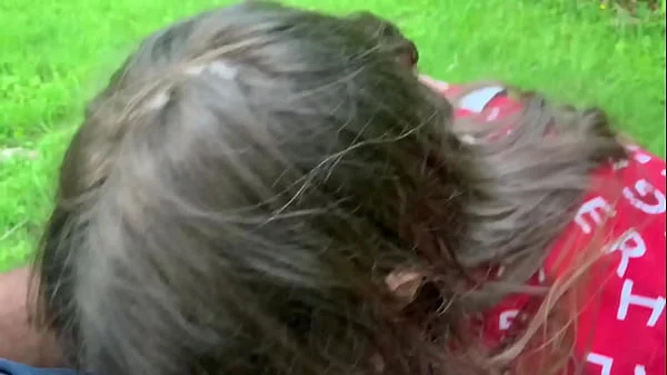 Lesbian best friend sucks dick on the park bench