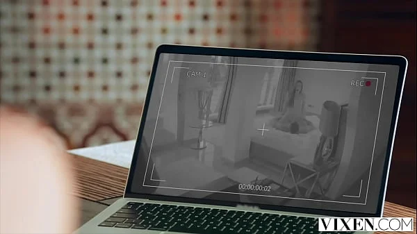 VIXEN Gorgeous Spy Bella Spark Seduces Milan Cheek In Hot Threesome