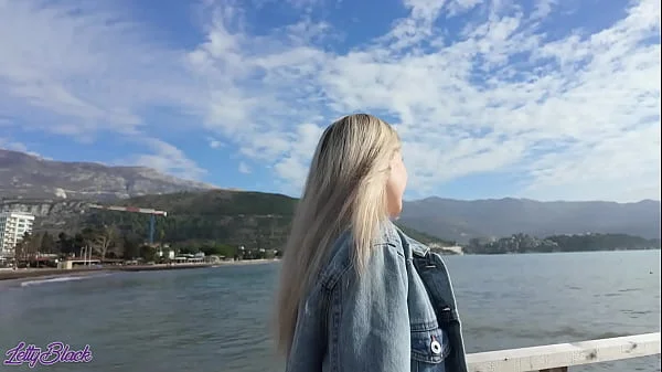 Romantic walk with remote controled vibrator in my pussy