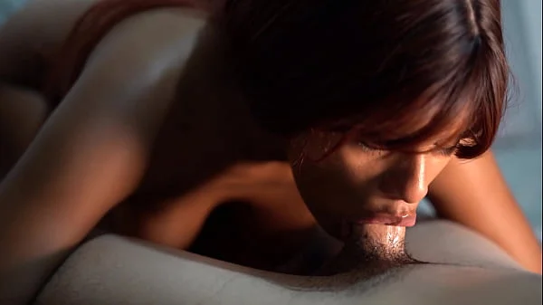 Close-up of the Throat Suck