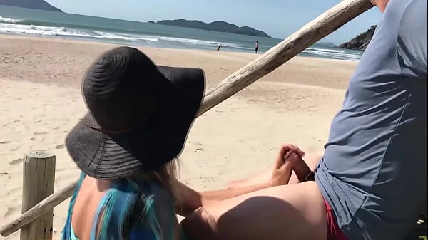 Milf teased a stranger with her tongue and he fucked her in the ass in front of everyone