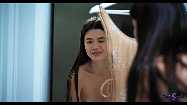 Wild Lesbian Sex in the Dressing Room - Girl on Girl Fuck with Eveline Elle & Alissa Foxy