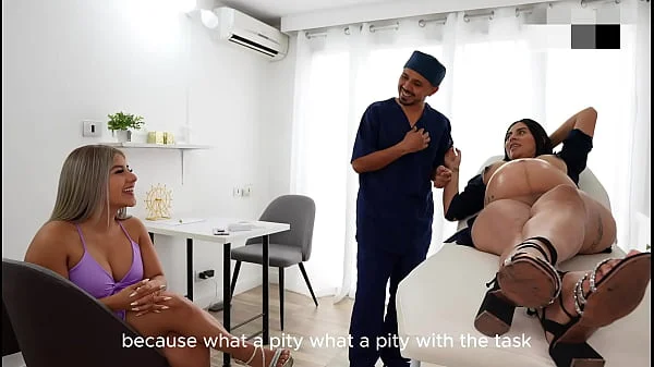 Doctor fucks a pregnant MILF and her horny friend - Melanylatina