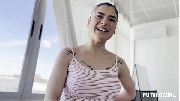 PutaLocura - Voluptuosa española tatuada Nadja Hot charlando y tragando el semen de Torbe