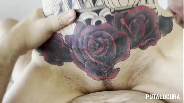PutaLocura - Voluptuosa española tatuada Nadja Hot charlando y tragando el semen de Torbe