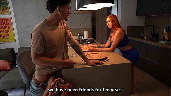 I flirt with my friend's boyfriend and he discovers us! but he ends up joining