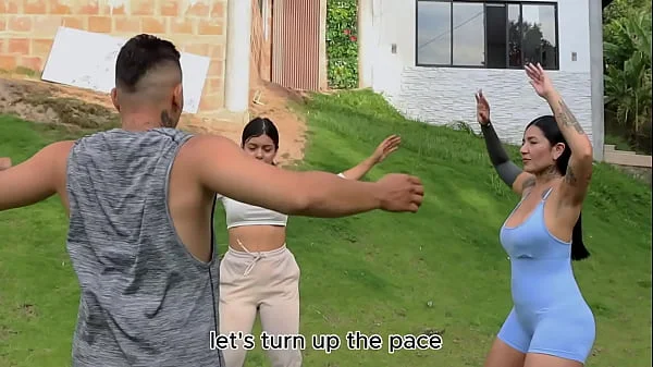 Workout routine ends in hot sex with a tattooed Latina part 1 - Dilan Clavijo