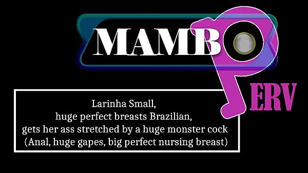 Larinha Small, huge perfect breasts Brazilian, gets her ass stretched by a huge monster cock (Anal, huge gapes, big perfect nursing breast, ATM, huge dick) OB476
