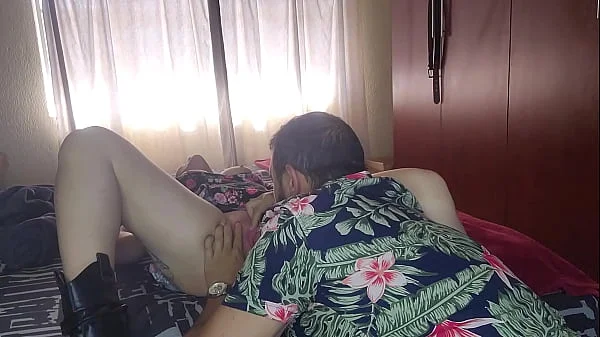 Hot blonde pussy licking creampie