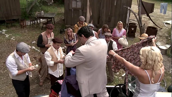 Amber Rayne, Hannah West And Kaci Star In Outdooor Gangbang