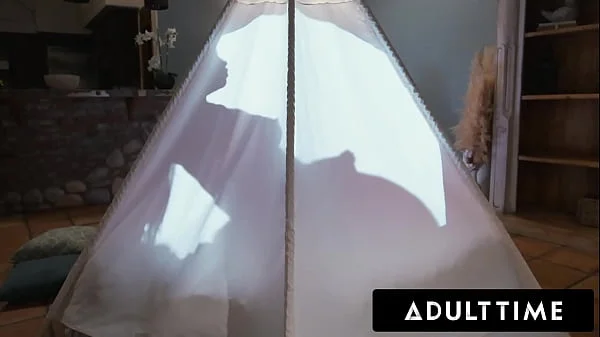 ADULT TIME - Lily Starfire Seduces Stepdaddy For Sneaky Fuck In Same Room As Oblivious Stepmom!