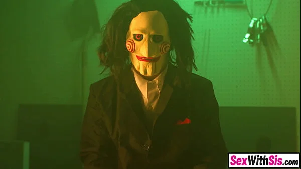 Petite redhead stepsis and tiny teen bestie dared to fuck stepbro