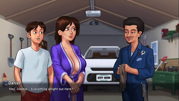 Summertime Saga - Beautiful Stepmom shows off her amazing body and gets cummed on - Part 2