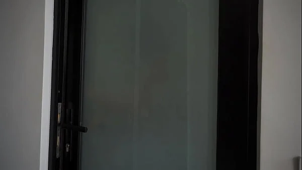 Fast Gym Pick Up, cunningly lured her into my home with transparent wall in the shower room, hoho