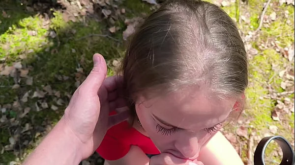 This slut's husband tied her to a tree for cheating, and I was passing by, fucked her and saved her.