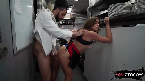 New Kitchen Apprentice Gets Sneaky Sex with the Chef