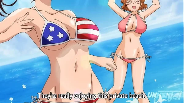 Hentai – Older Stepsister Goes Topless at the Beach! [Uncensored] [Subtitled]