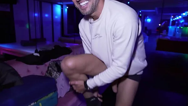 BTS, hot blonde and brunette get fucked in a Swinger Club. Full video on my Red Page.