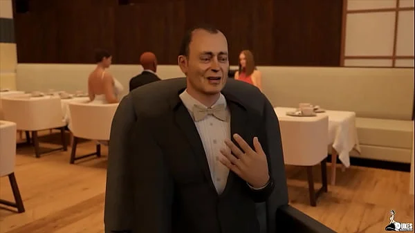 Hot wife sucks off her husband's new boss during a meeting.