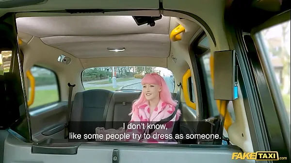 Fake Taxi - Pink haired wonder fucker gets her pussy CREAMPIED