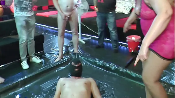 Extreme piss orgy, with swallowing liters of piss, for a teen girl and a milf! Part 1 Uncut, camera 3