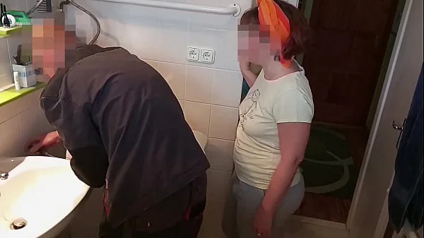 part1: Sexy, mature wife gets fucked by washing machine repairman - while husband sleeps. After waking up, unsuspecting husband fucks wife too.