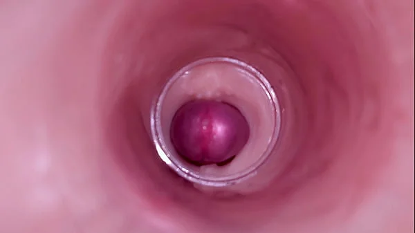 Female Insemination - Internal Camera Captures Deep Male Ejaculation
