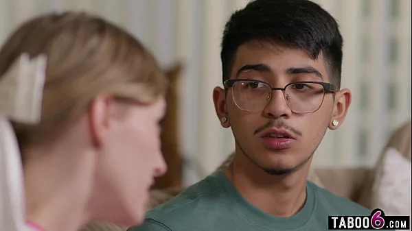 Shy virgin guy fucks the most popular teen cheerleader Melody Marks