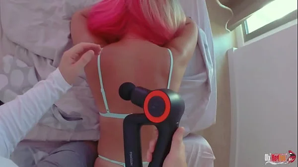 Stepmom asked for a massage but instead had sex with her stepson and creampie in ass