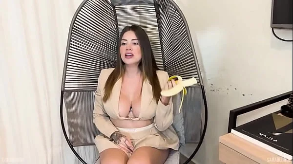 Colombian sexologist Sara Blonde checks the size of COFLA24CM's HUGE cock