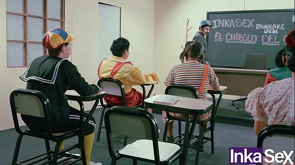 La vecindad morbosa del chibolo  18 termina en orgia durante la clase de Don Mamón - CAPÍTULO PERDIDO.