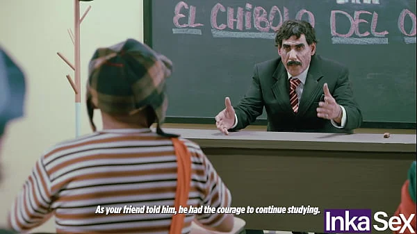 La vecindad morbosa del chibolo  18 termina en orgia durante la clase de Don Mamón - CAPÍTULO PERDIDO.