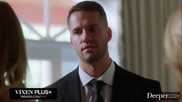 Deeper. Kendra Sunderland And MILF Brandi Love Share A Cock In Intense Threesome