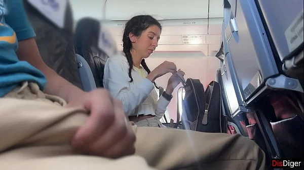 Public Dick Flashing in Airplane - Girl Brought Me To Cumshot In 2 Minutes