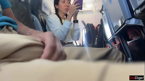 Public Dick Flashing in Airplane - Girl Brought Me To Cumshot In 2 Minutes