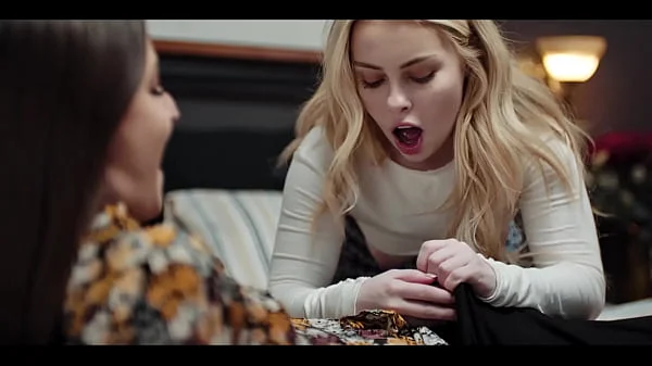 Haley Spades Gives Amirah Adara A Sloppy Blowjob Then Rides Her Big FUTA Cock Dry