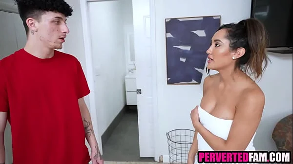 Step aunt caught him spying on her | Chloe Amour