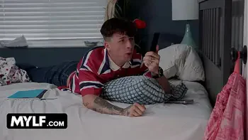 Remote Control Fantasy - Stepdaughter Fucks Hijab StepMom in the Kitchen