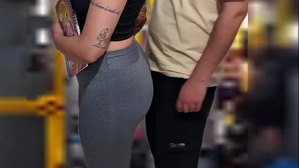 Slutty Student Gets Cumshot in Public on the Bus