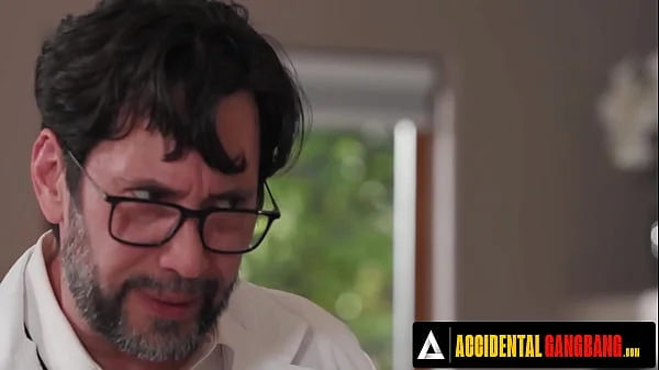 ACCIDENTAL GANGBANG - Katrina Colt Takes On Five Scientists For Intense Anal And DP Gangbang