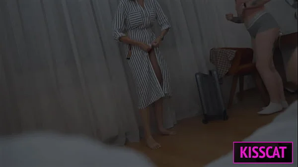 Step mom and Step sister Share Bed with Step son—Will a Hotel Mix-Up Ignite a Taboo Threesome?!