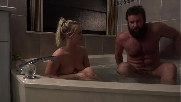 Bailey Brooke Decides she wants to take a Hot Bath after a long day. Her Roommate Justin Sane Accidently Stumbles in and she Convinces him to Cheat on his Girlfriend by Fucking Her