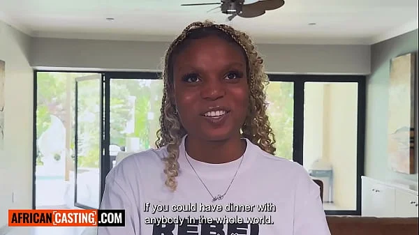 Hot Big Tits Ebony Teen Pussy Stretched Deep In Wild Interracial Casting