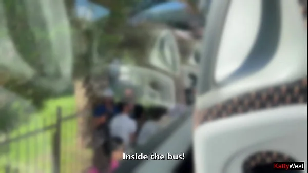 Public Dick Flashing in the Bus - Pervert Jerks Off On Girl And She Grabs His Cock