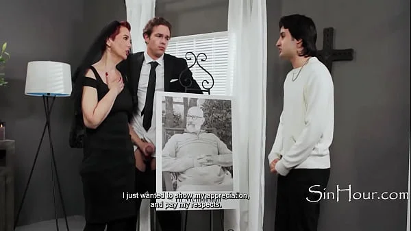 Jayden Marcos Fucks Grieving GILF Widow Ruby Lynne At Husbands Funeral