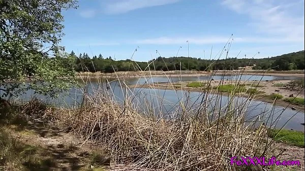 Flashing on hiking trail leads to Brooke swallowing - TheFoxxxLife -