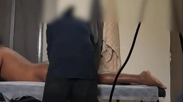 Dick flashing to massage girl piuki in Thailand