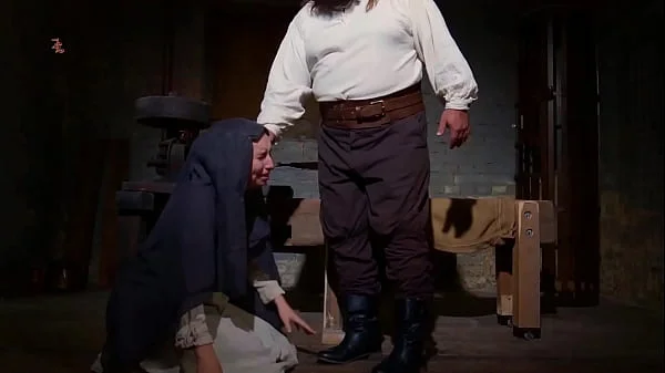 Novice Magda is trained to perform whoring services with tit training, enduring the medieval fucking machine and practicing deep blowjobs (PREVIEW)